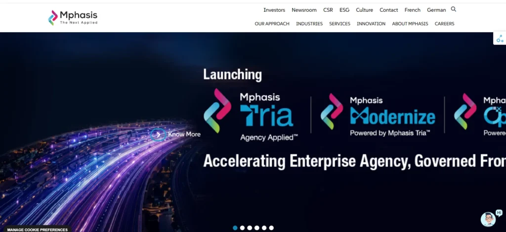 IT Company in Magarpatta- Mphasis