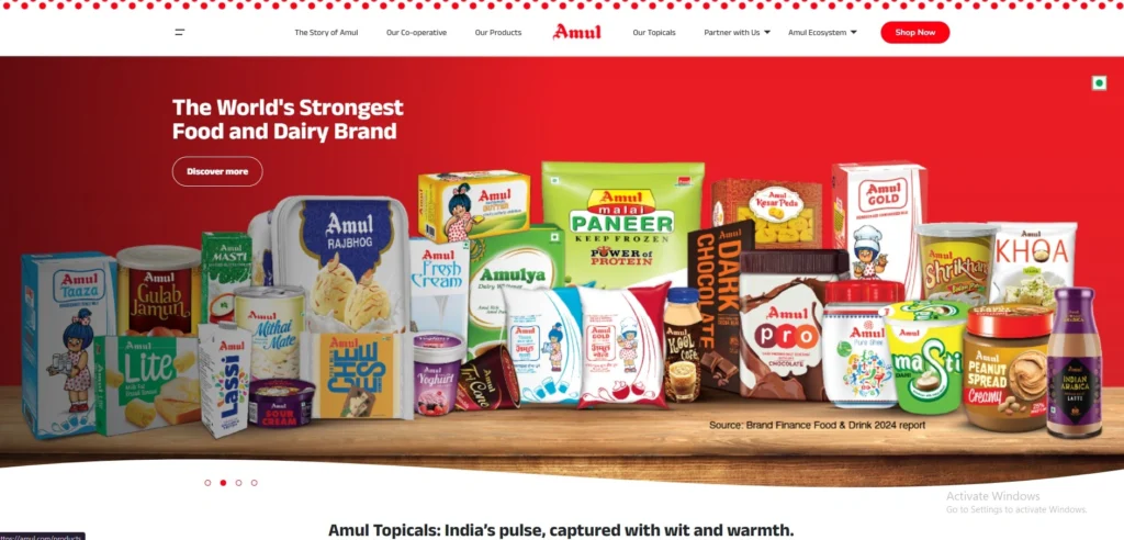 Franchises in India- Amul‌