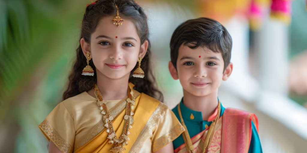 Captions for Traditional Look for Girls