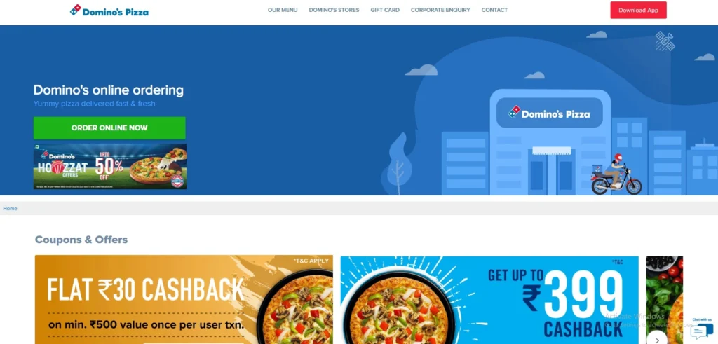 Franchises in India- Dom‍ino’s‌ P‍izza India