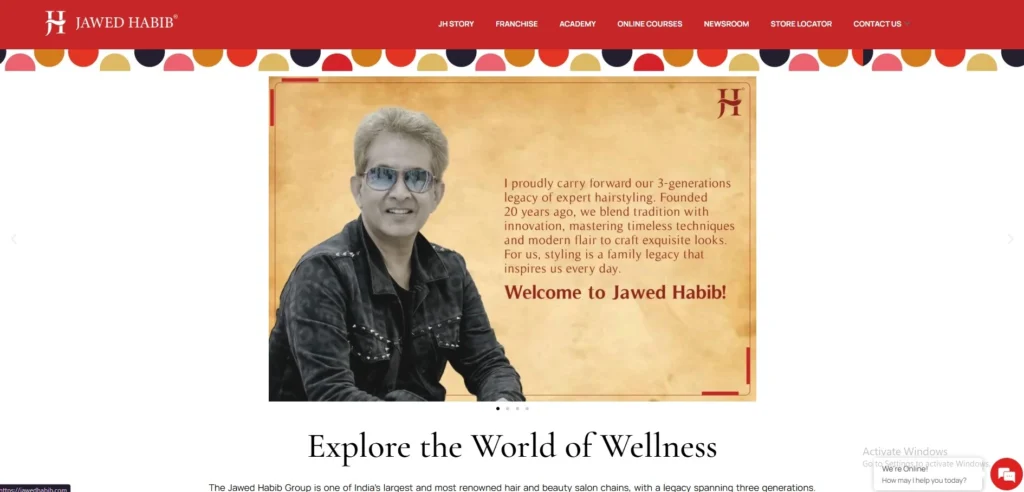 Franchises in India-Jawed Habib Hair​ & Beauty