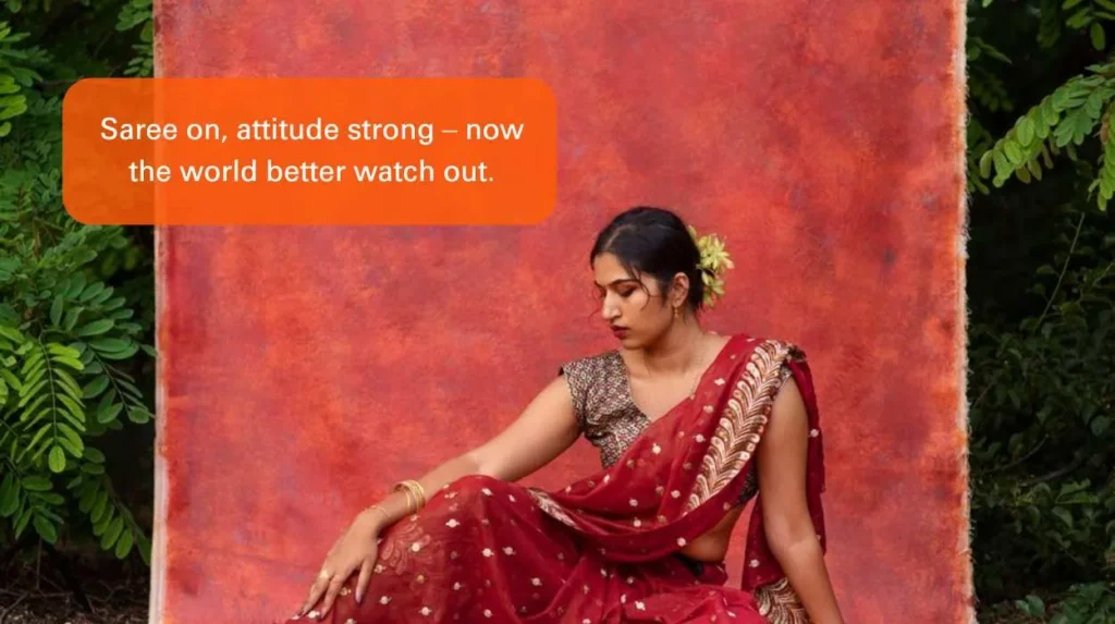 Saree Captions for Instagram - Attitude