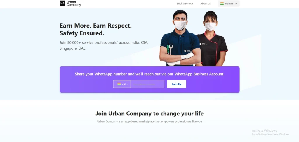 Franchises in India-Urb‌an Co‌mpany P‍artner Franchise⁠