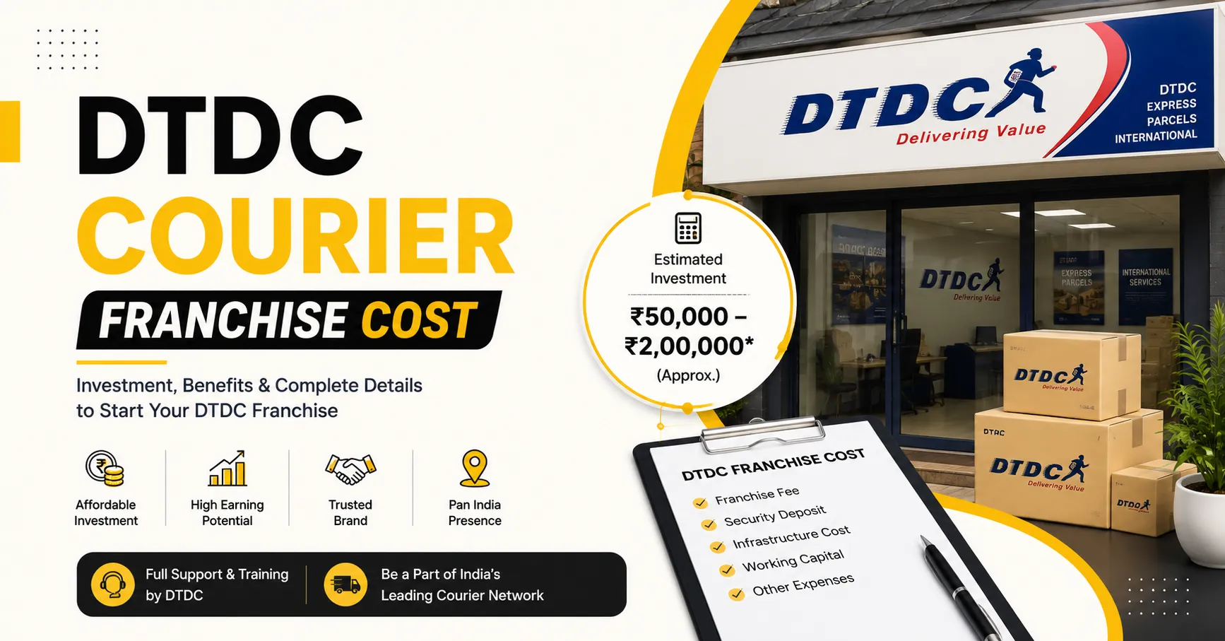 DTDC Courier Franchise Cost
