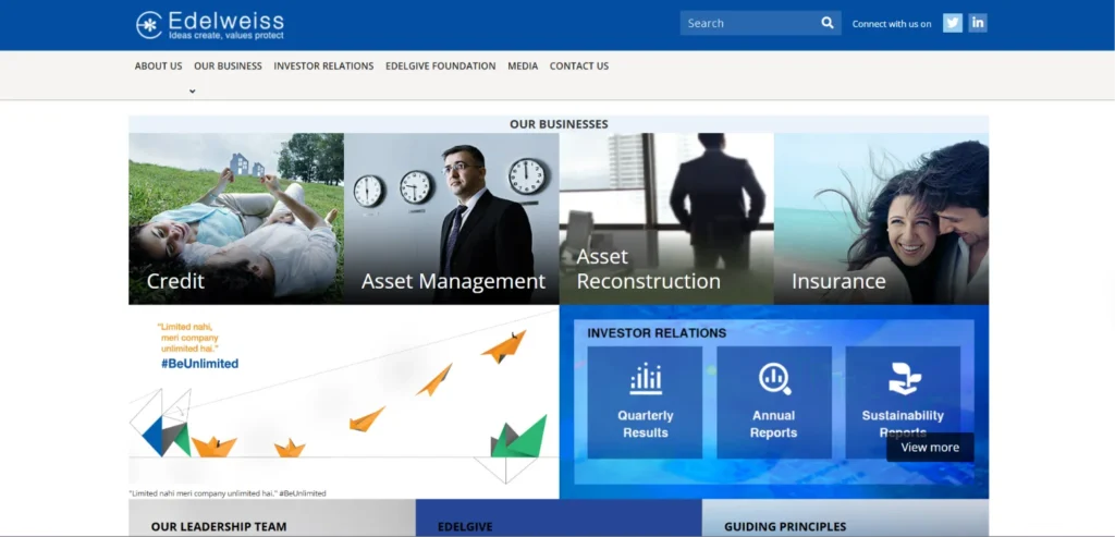 Edelweiss Financial Services - Finance Company in Mumbai