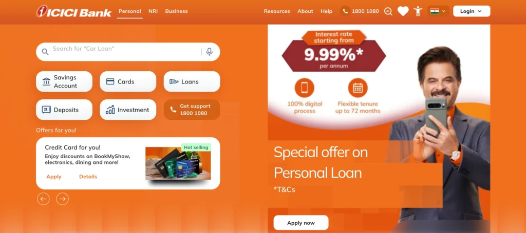 Finance Company in Hyderabad - ICICI Bank