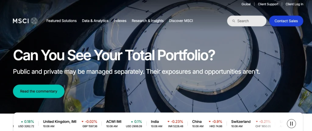 Finance Company in Bangalore - MSCI Inc.