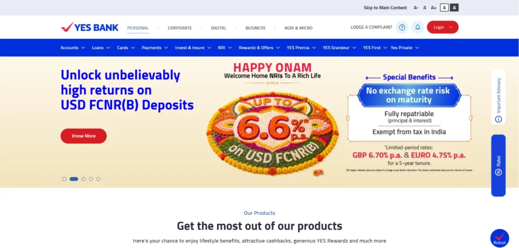 Yes Bank - Finance Company in Mumbai
