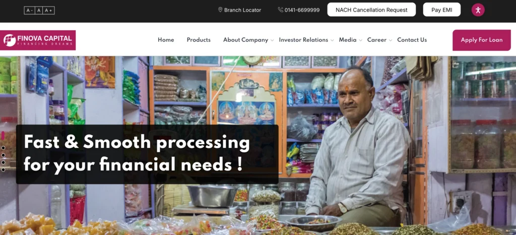 Finance Company in Jaipur - Finova Capital