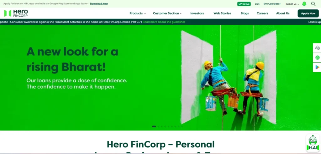 Finance Company in Delhi-Hero FinCorp Limited