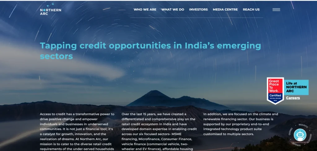 Finance Company in Chennai -Northern Arc Capital Limited