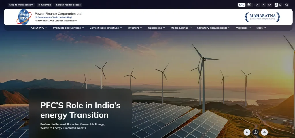 Finance Company in Delhi-Power Finance Corporation Limited (PFC)