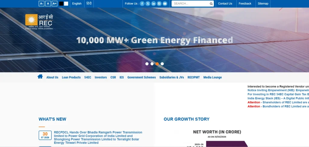 Finance Company in Delhi-REC Limited