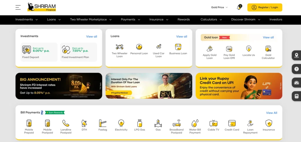Finance Company in Jaipur - Shriram Finance Limited