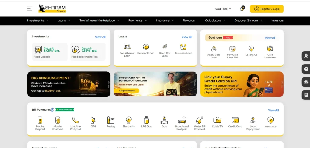  Finance Company in Chennai -Shriram Finance Limited