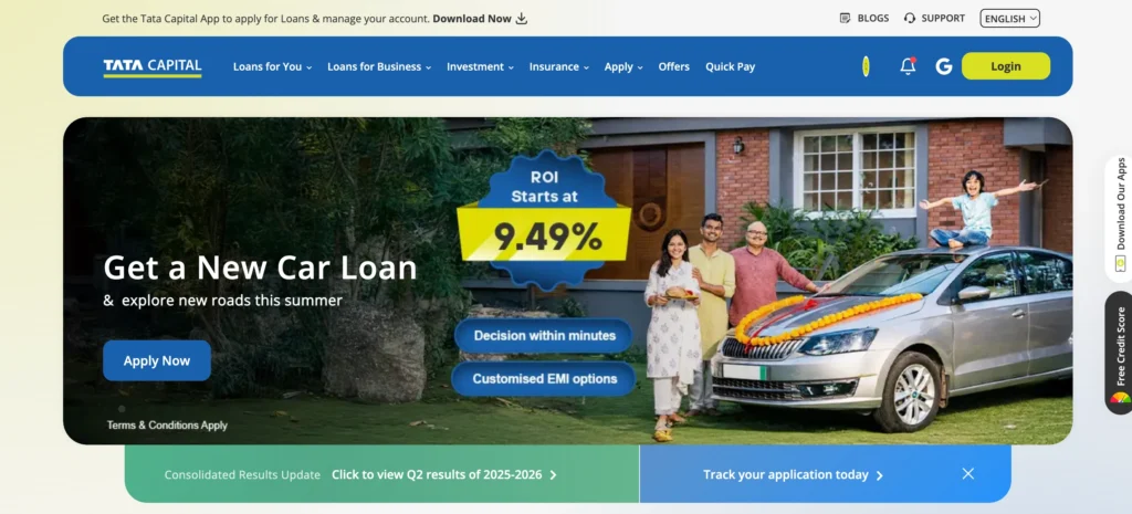Finance Company in Jaipur - Tata Capital Limited