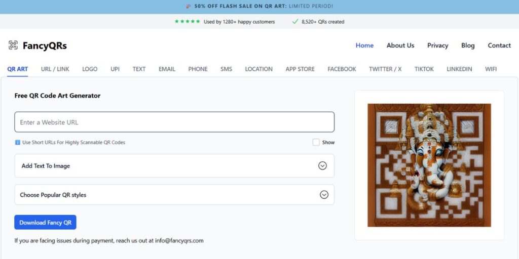 UPI QR Code Generator