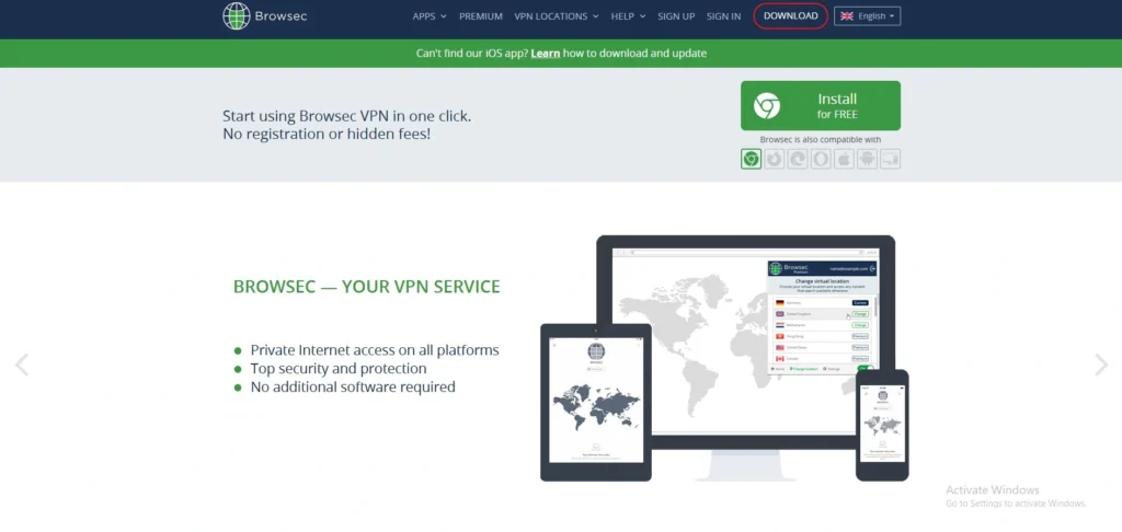 VPN Chrome Extension-Browsec VPN​ Extension