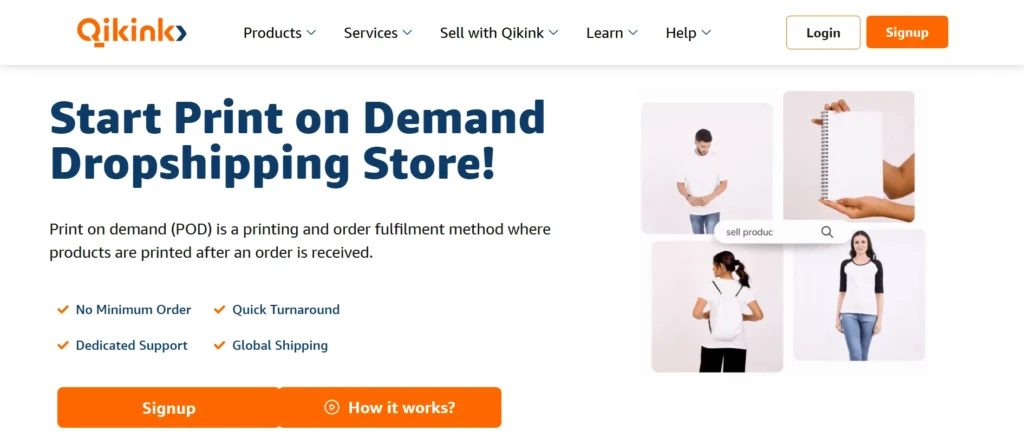 Print on Demand Website – Qikink

