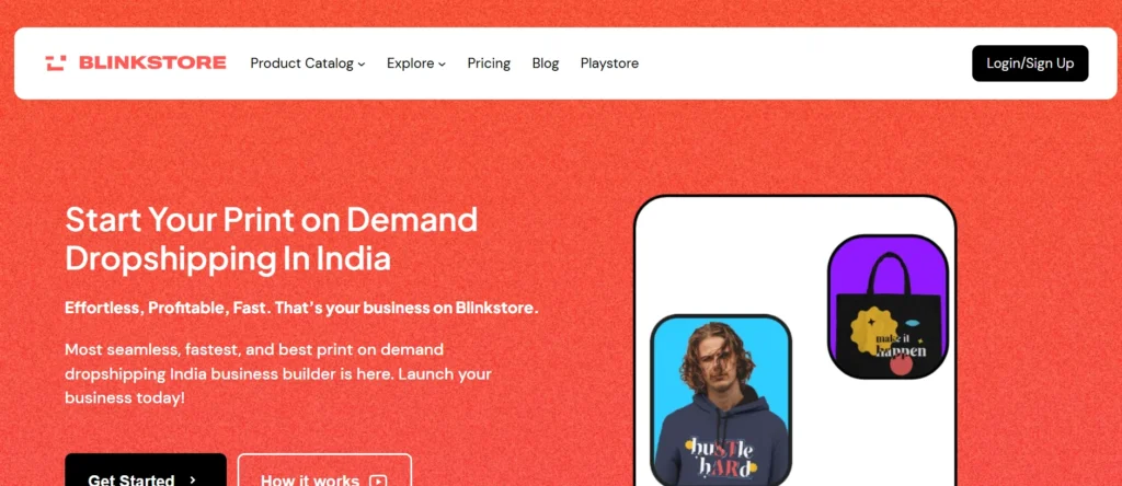 Print on Demand Website – Blinkstore

