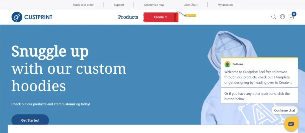 Print on Demand Website – Custprint

