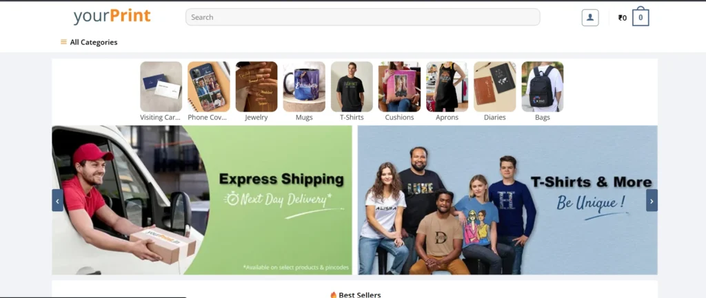 Print on Demand Website – YourPrint


