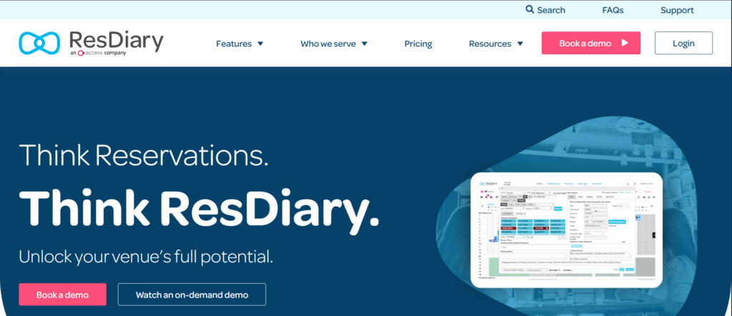 restaurant reservation software - ResDiary
