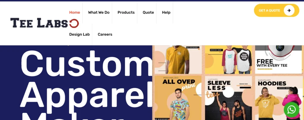 Print on Demand Website – TeeLabs India

