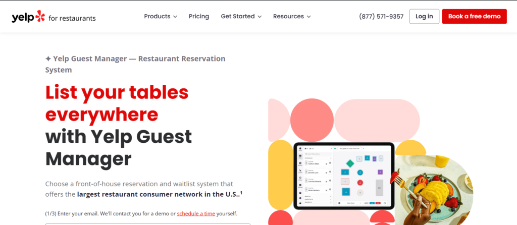 restaurant reservation software - Yelp Guest Manager
