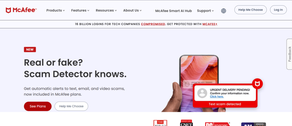 Malware removal tool – McAfee Total Protection