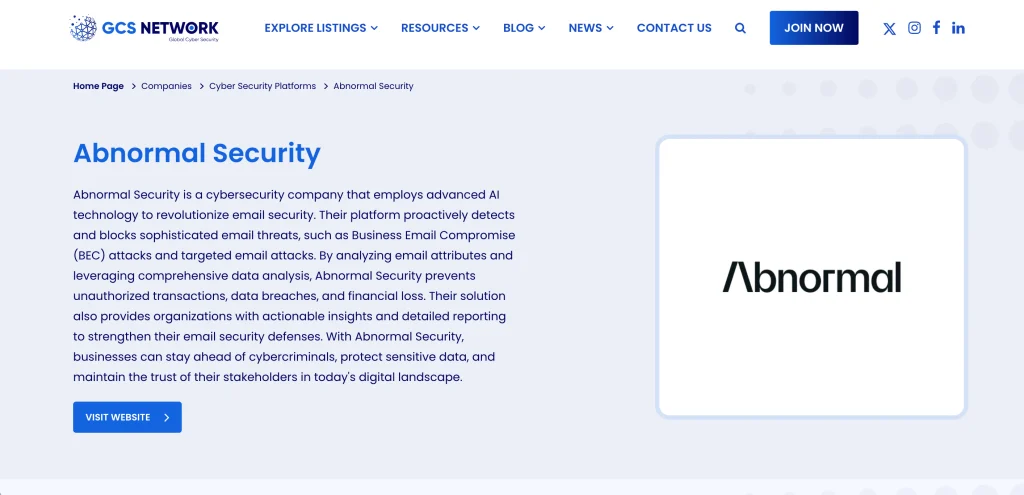 Email security and solutions - Abnormal Security