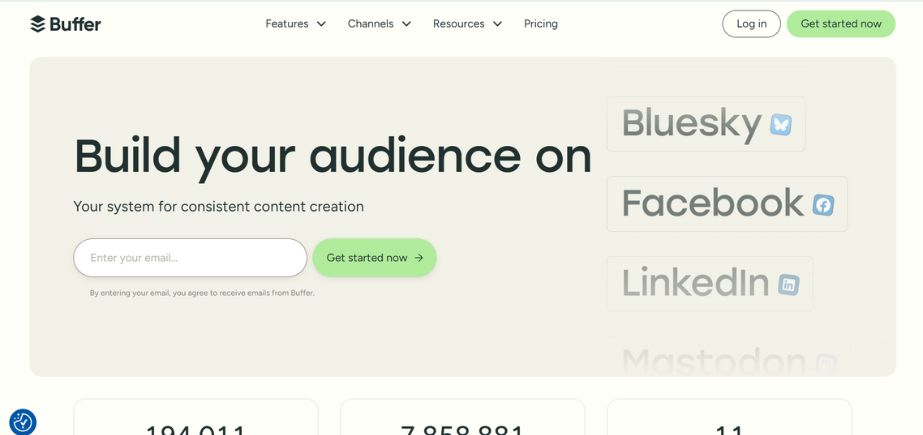 Buffer - YouTube scheduling tools