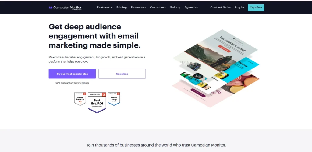 Campaign Monitor-Email Marketing Platforms for Nonprofits