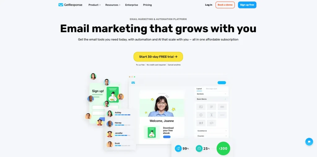 GetResponse-Email Marketing Platforms for Nonprofits