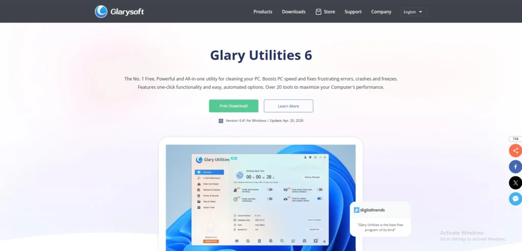 PC Cleaner-Glary Utilities