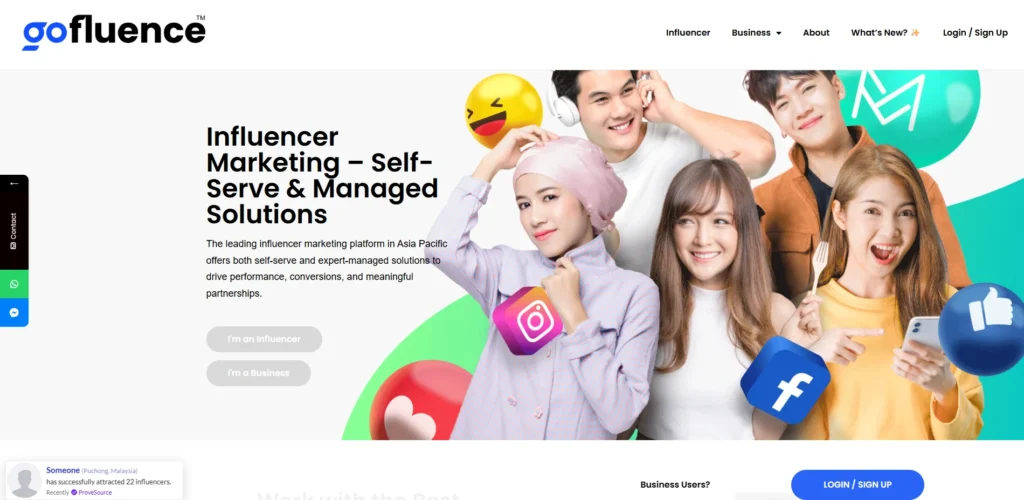 Influencer Marketing Agency in Malaysia - GoFluence