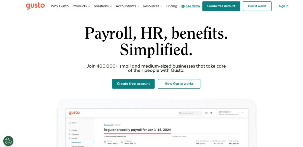 HR Management Software - Gusto