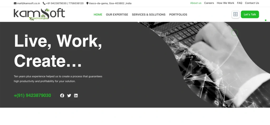 IT Company in Goa - Kamsoft Technologies