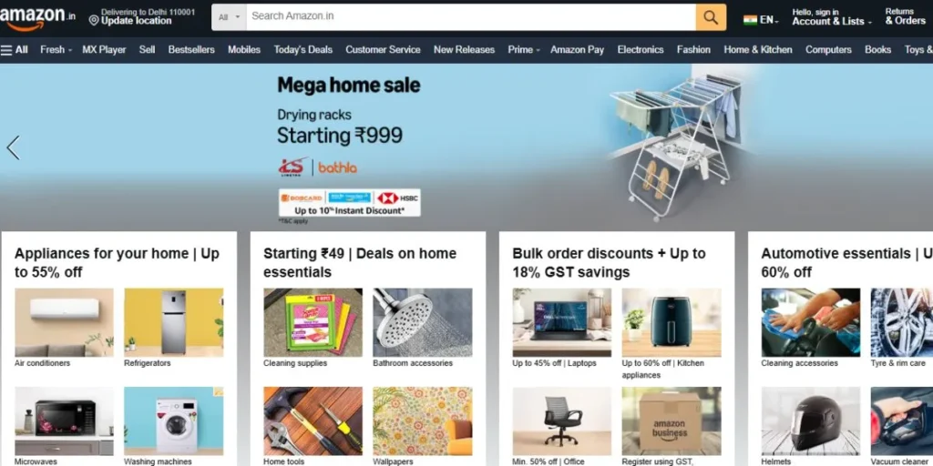 MNC Companies in Delhi: Amazon India