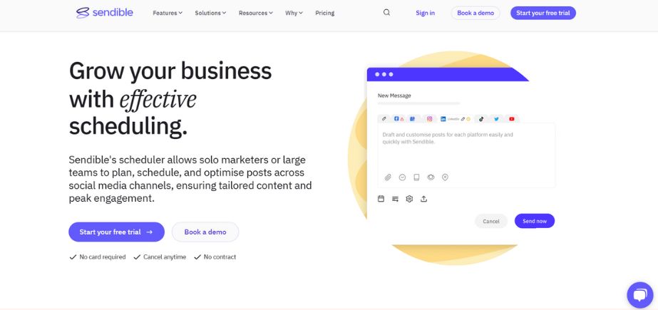 Sendible - YouTube scheduling tools