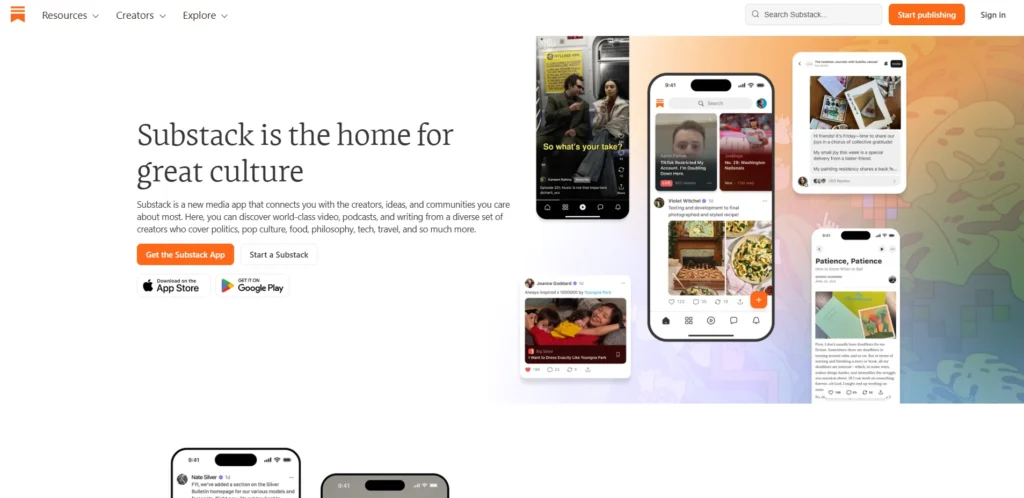 Best Blogging Platform - Substack