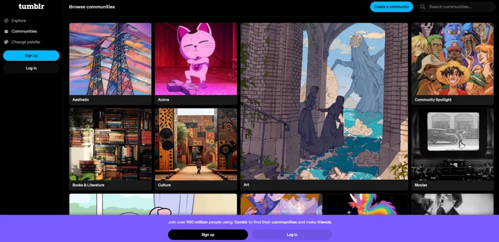 Best Blogging Platform - Tumblr