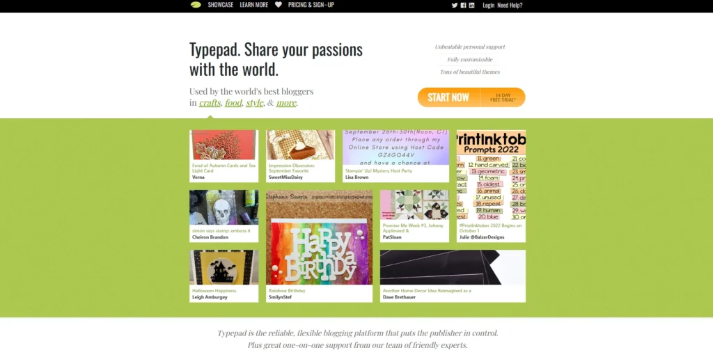 Best Blogging Platform - Typepad