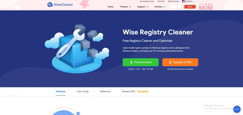 PC Cleaner-Wise Regist​ry Clean⁠er⁠