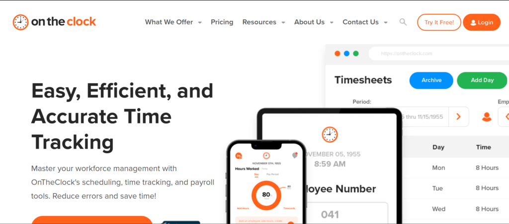 Attendance Tracking tool - OnTheClock