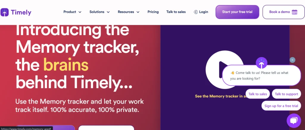 Attendance Tracking tool - Timely by Memory