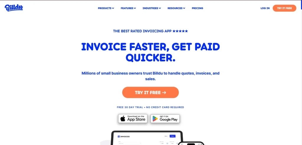 Billdu-Invoicing Apps for Small Businesses