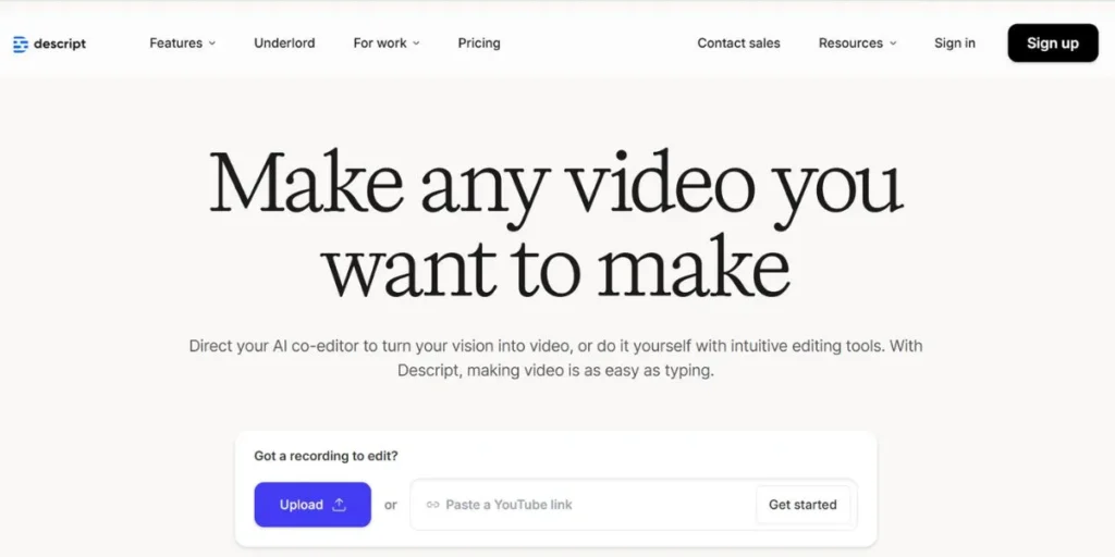 AI Video Editing Software