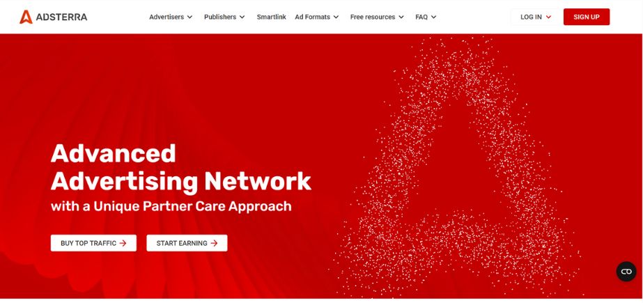 Adsterra - alternatives of Google Adsense
