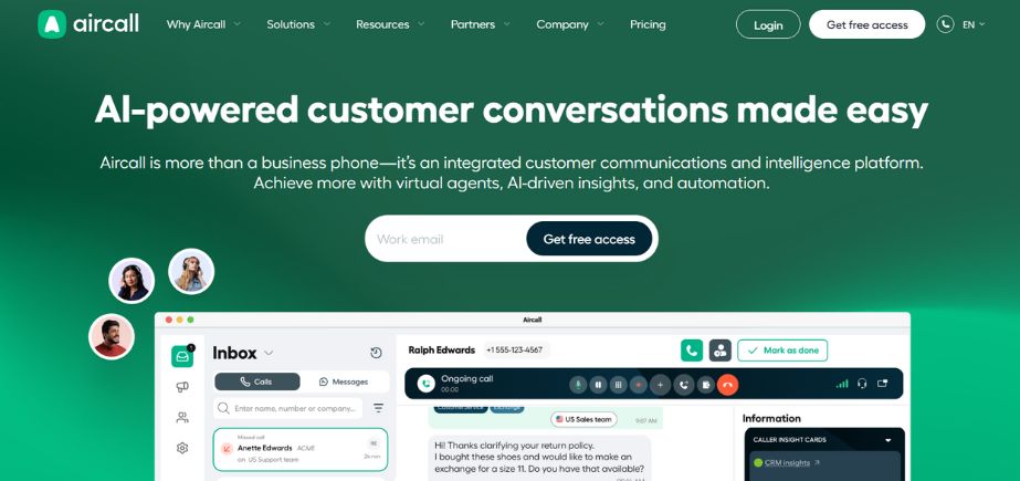 Aircall - Call Centre Software